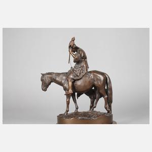 A. M. Bonegor, Spinnerin zu Pferd