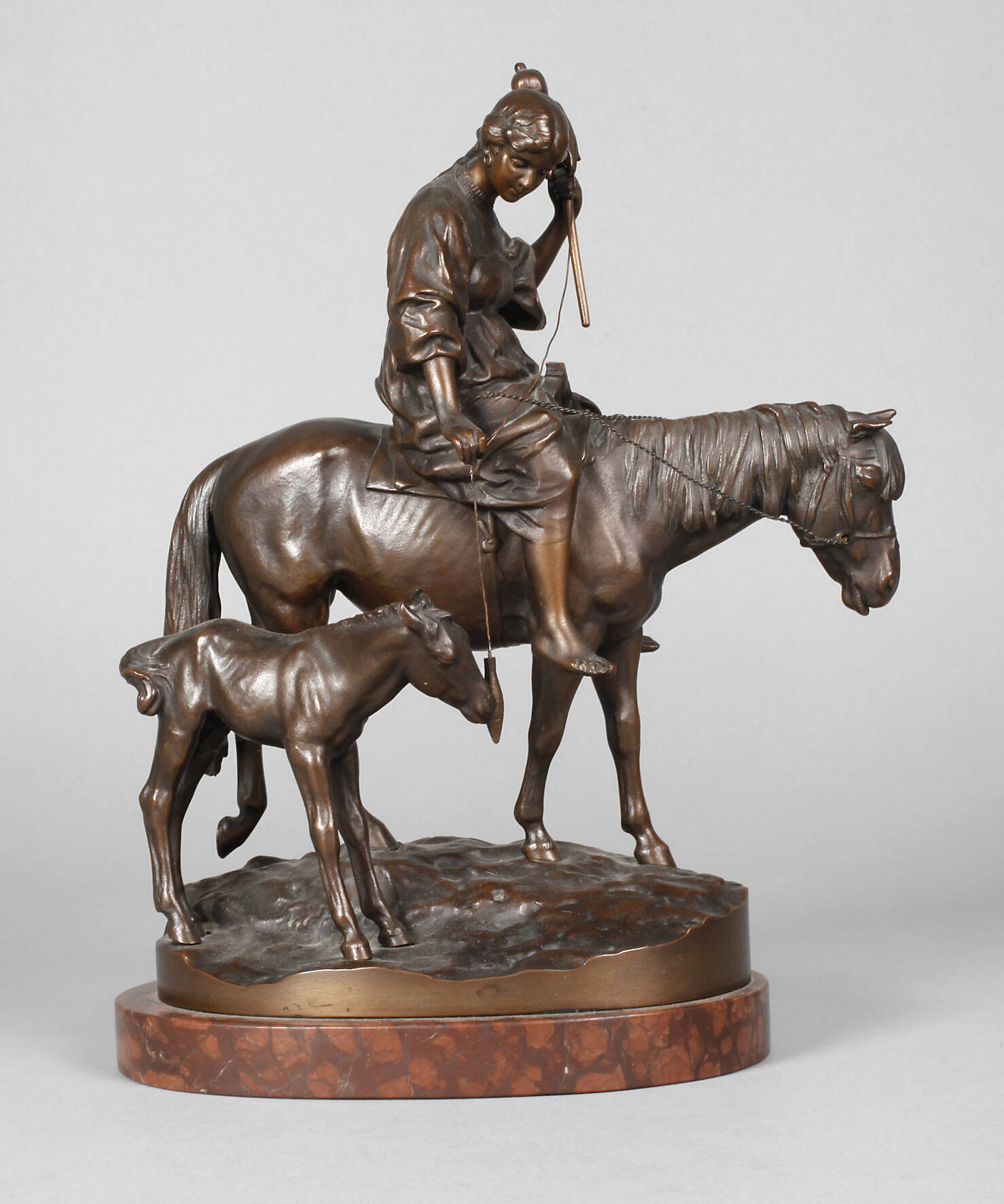 A. M. Bonegor, Spinnerin zu Pferd