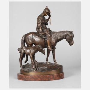 A. M. Bonegor, Spinnerin zu Pferd