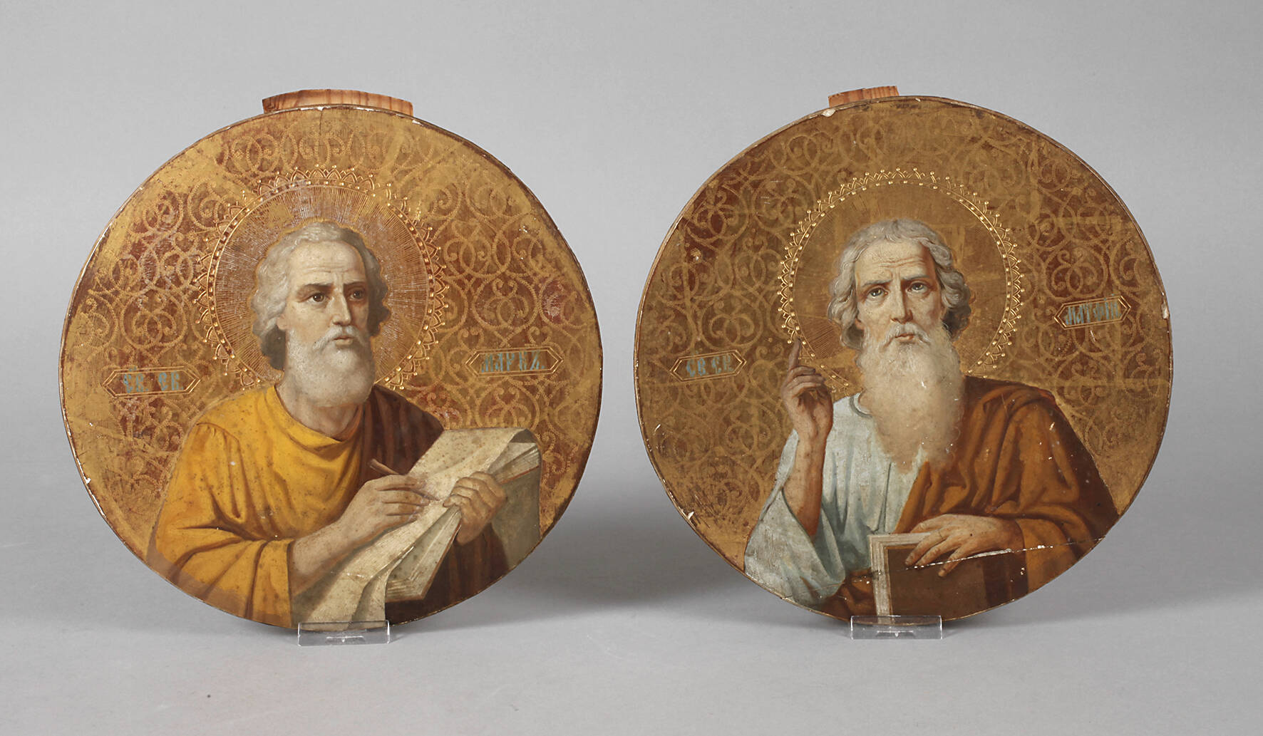 Paar Heiligenbildnisse