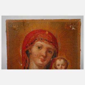 Marienikone im Silberoklad