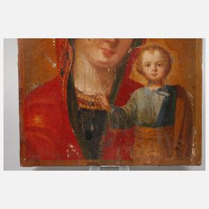 Marienikone im Silberoklad