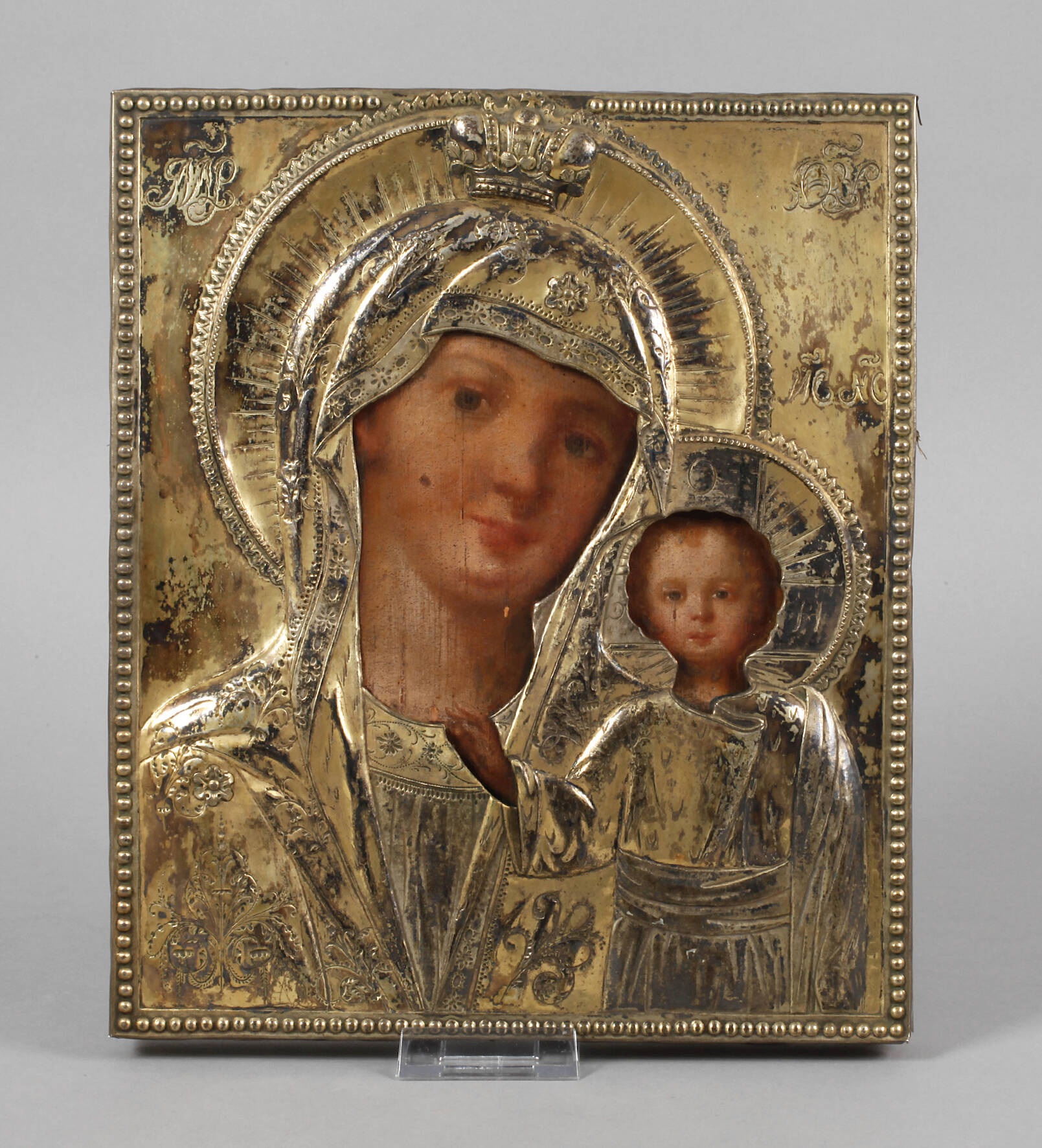 Marienikone im Silberoklad