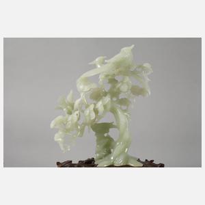 Feine Jadeschnitzerei