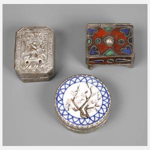 Drei Schmuckdöschen