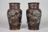 Paar Bronzevasen