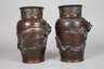 Paar Bronzevasen