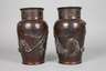 Paar Bronzevasen