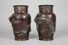 Paar Bronzevasen