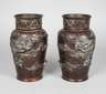 Paar Bronzevasen