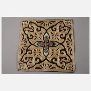 Zwei Seidenstickereien China