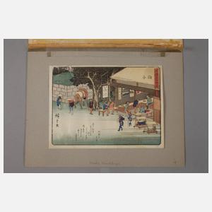 Farbholzschnitt Ando Hiroshige