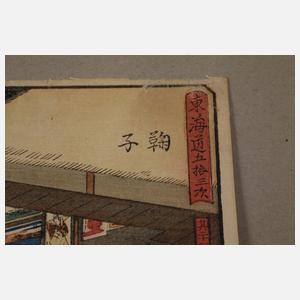 Farbholzschnitt Ando Hiroshige