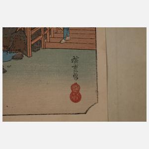 Farbholzschnitt Ando Hiroshige