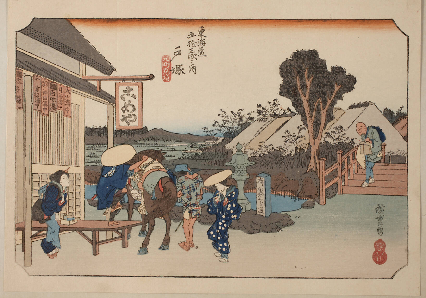 Farbholzschnitt Ando Hiroshige