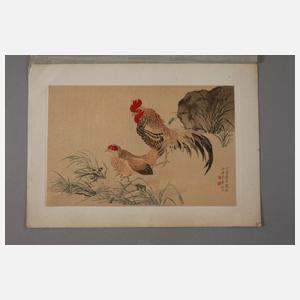 Farbholzschnitt Watanabe Kazan