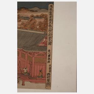 Farbholzschnitt Japan