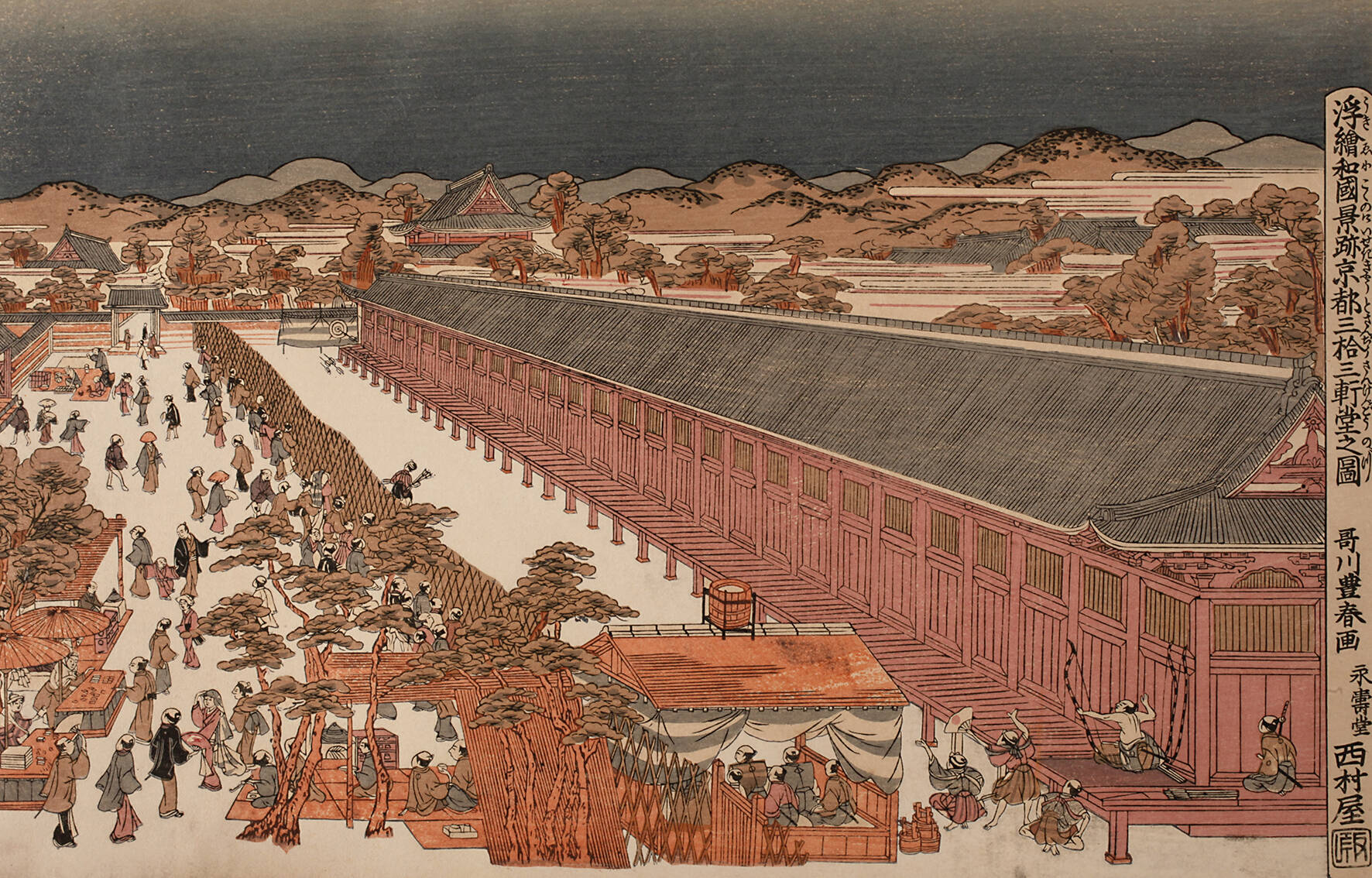 Farbholzschnitt Japan