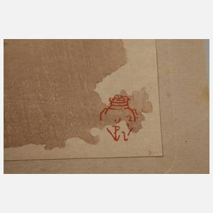 Farbholzschnitt Japan