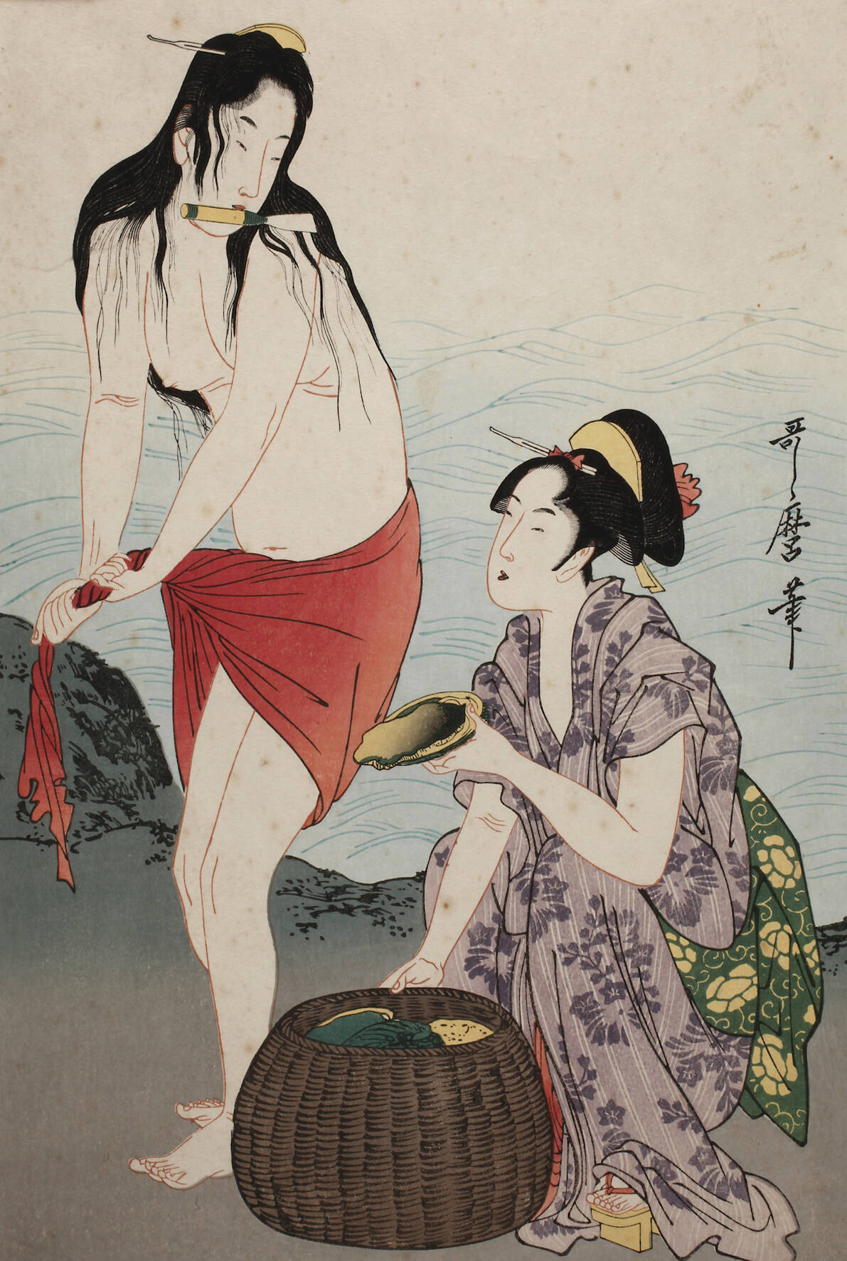 Farbholzschnitt Kitagawa Utamaro