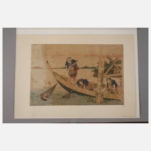 Farbholzschnitt Japan