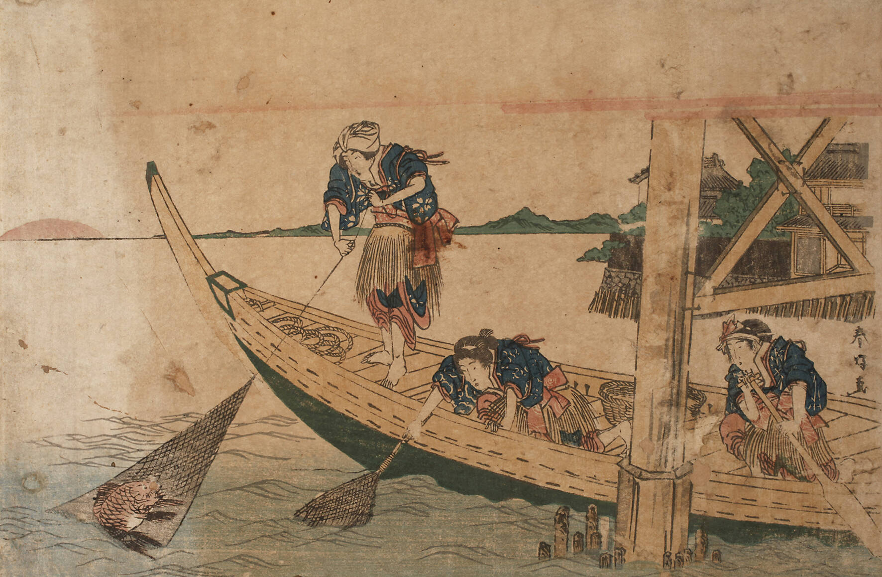 Farbholzschnitt Japan