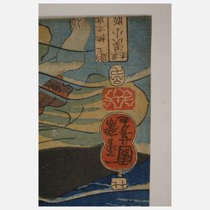 Farbholzschnitt Japan