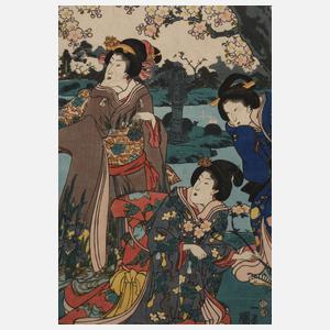 Farbholzschnitt Japan