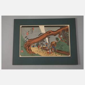 Farbholzschnitt Utagawa Hiroshige