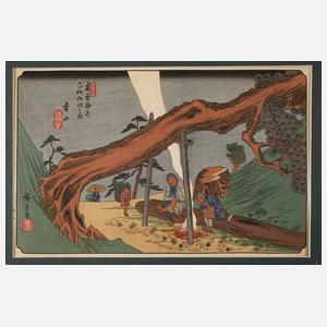 Farbholzschnitt Utagawa Hiroshige