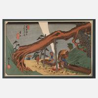 Farbholzschnitt Utagawa Hiroshige111