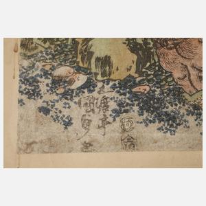 Farbholzschnitt Utagawa Kunisada