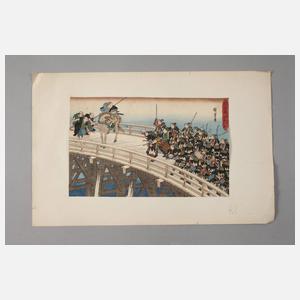 Farbholzschnitt Japan