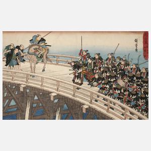 Farbholzschnitt Japan