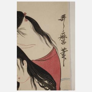 Farbholzschnitt Kitagawa Utamaro