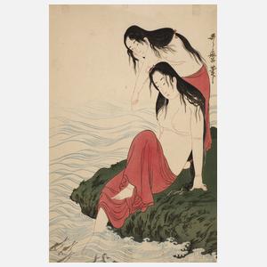 Farbholzschnitt Kitagawa Utamaro