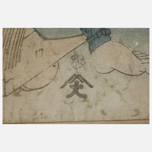 Farbholzschnitt Utagawa Kunisada (Toyokuni III)