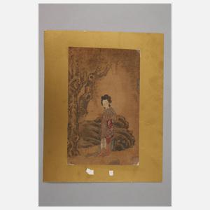 Kleine Seidenmalerei