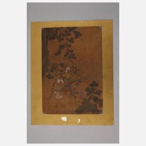 Kleine Seidenmalerei