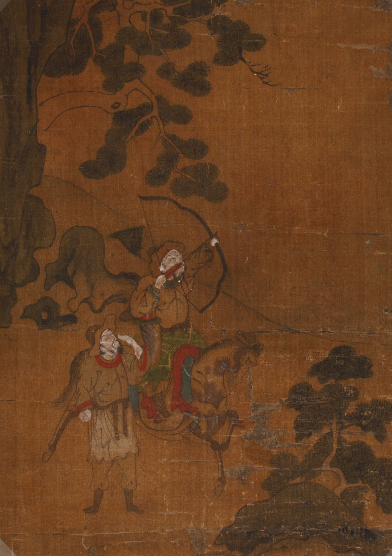 Kleine Seidenmalerei