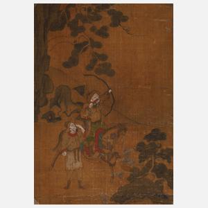 Kleine Seidenmalerei