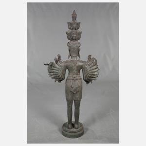 Große Bronzeplastik Avalokiteshvara