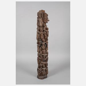 Hohe Schnitzarbeit der Makonte