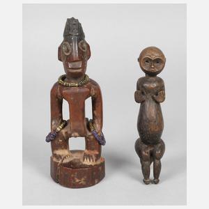 Zwei afrikanische Figuren
