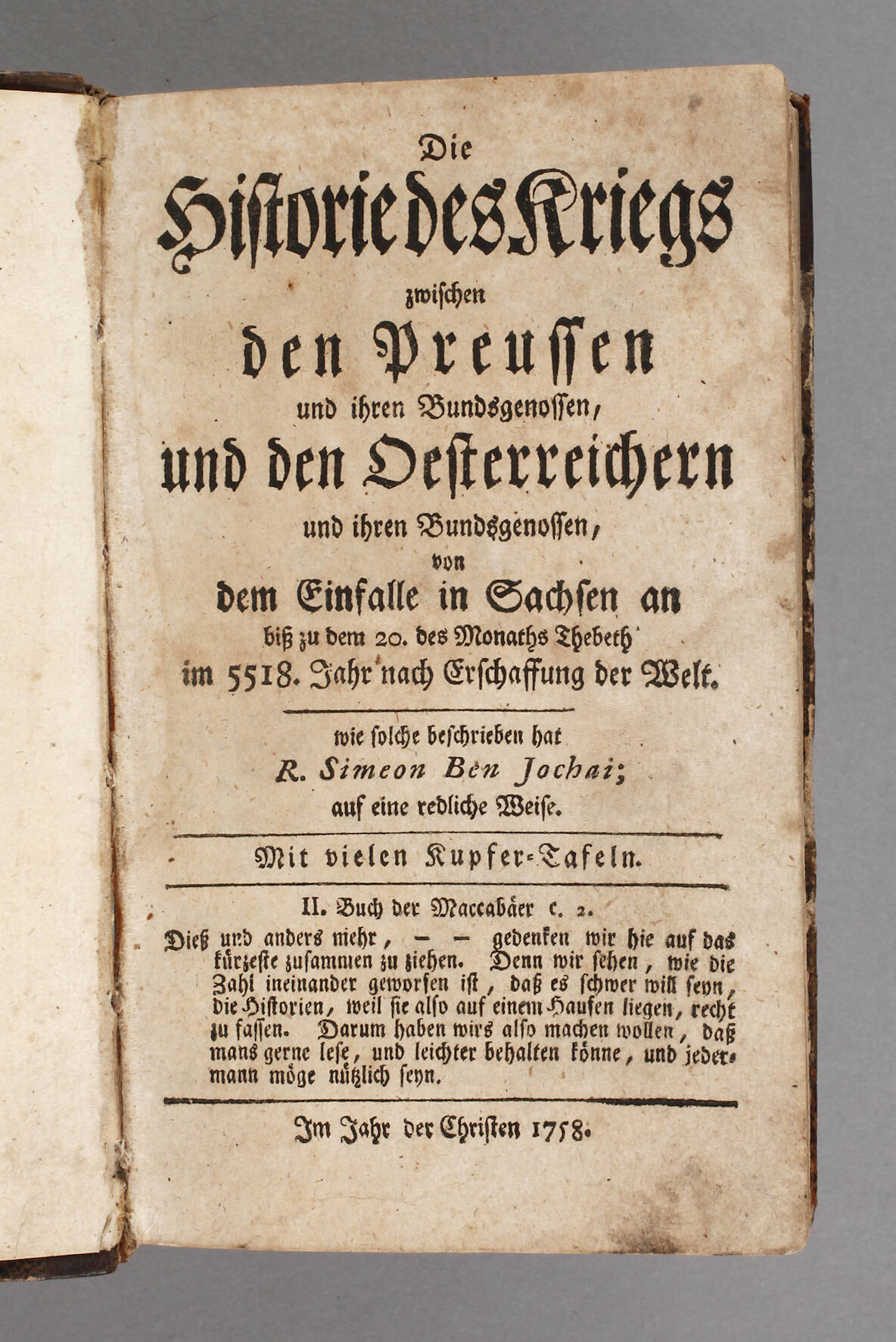 Die Historie des Kriegs zwischen den Preussen