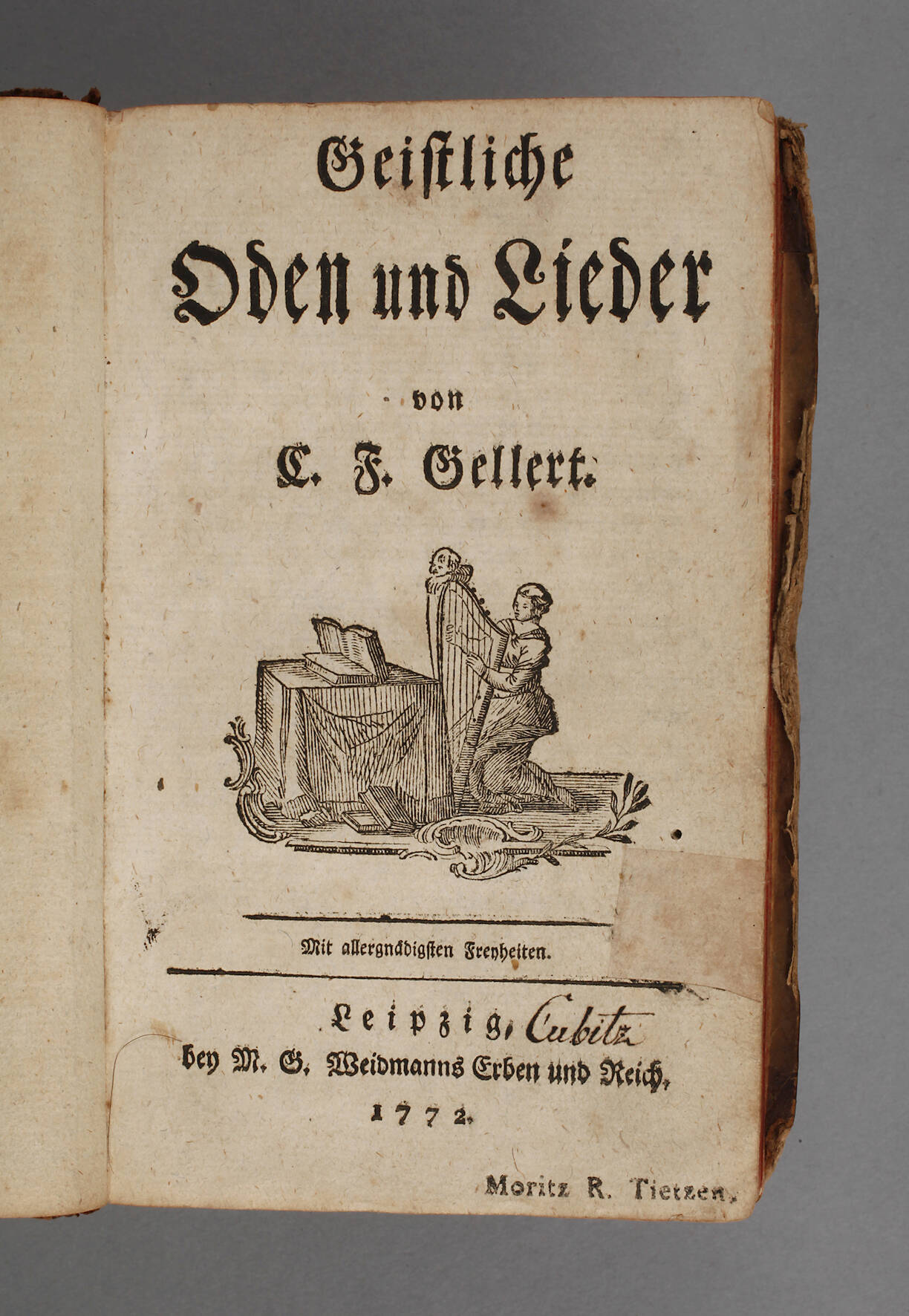 Geistliche Oden und Lieder von C. F. Gellert