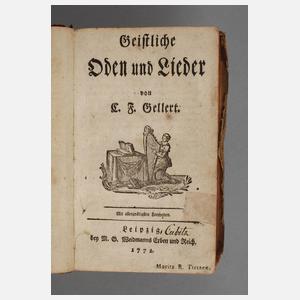 Geistliche Oden und Lieder von C. F. Gellert