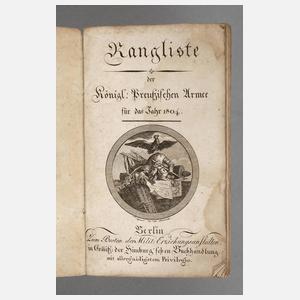 Rangliste der Königl. Preußischen Armee