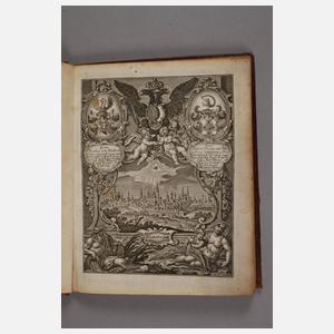 Augsburgischer Stadt und Raths-Kalender 1799, gedruckt und zu finden bey Jos. Ant. Hueber, Format 8°, 23 Blatt mit Durchschuss, Vorkupfer, Ledereinband mit Goldprägung, altersgemäßer Zustand.