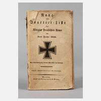 Rang- und Quartier-Liste der Königlich Preußischen Armee111